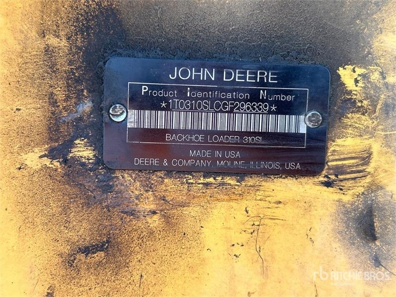 Tractopelle John Deere 310SL — occasion 2016