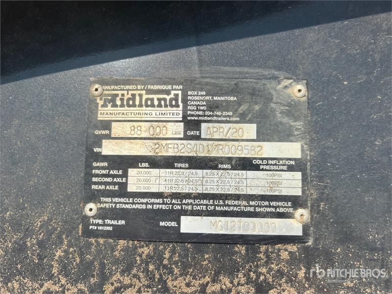 Remorque benne Midland MC2000 — occasion 2021