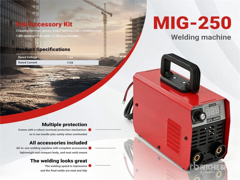 MIG-250 115 A MIG Electric Welder (Unused)