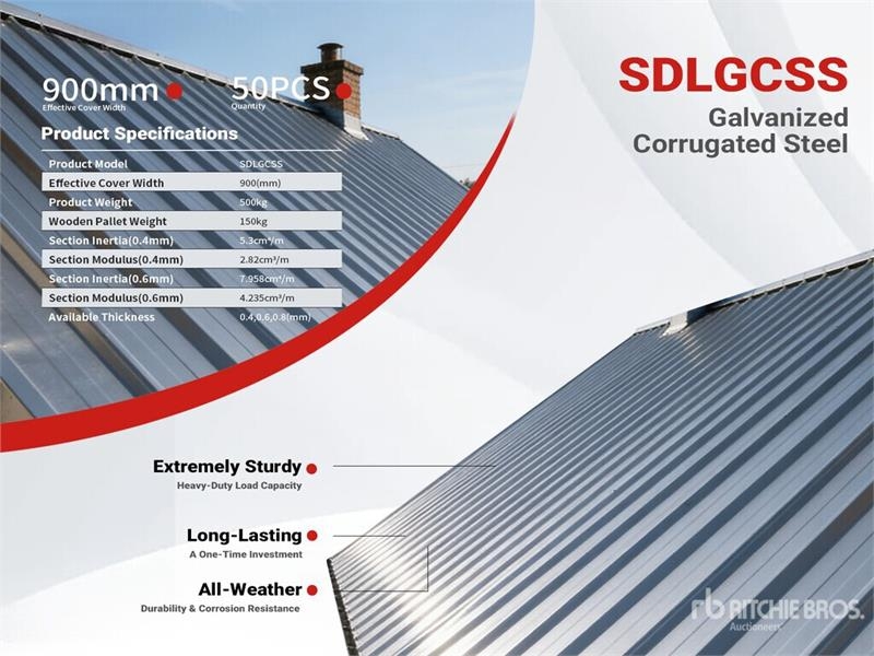 Palan et treuil Quantity of (50) SDLGCSS Galvanized Corrugated St — occasion 2026