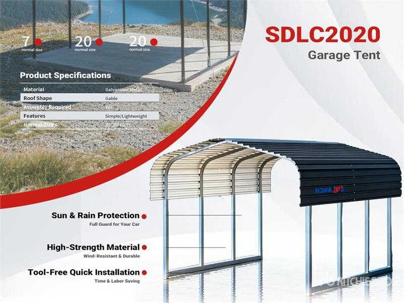 SDLC2020 20 ft x 20 ft Carport (Unused)