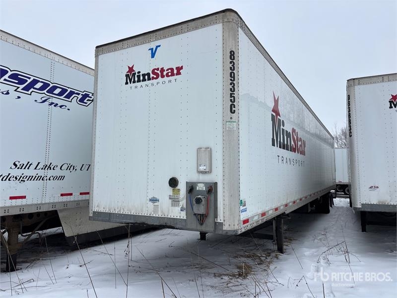 Vanguard 53 ft x 102 in T/A Van Trailer