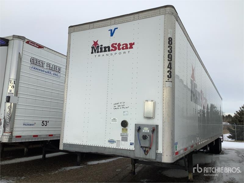 Vanguard 53 ft x 102 in T/A Van Trailer