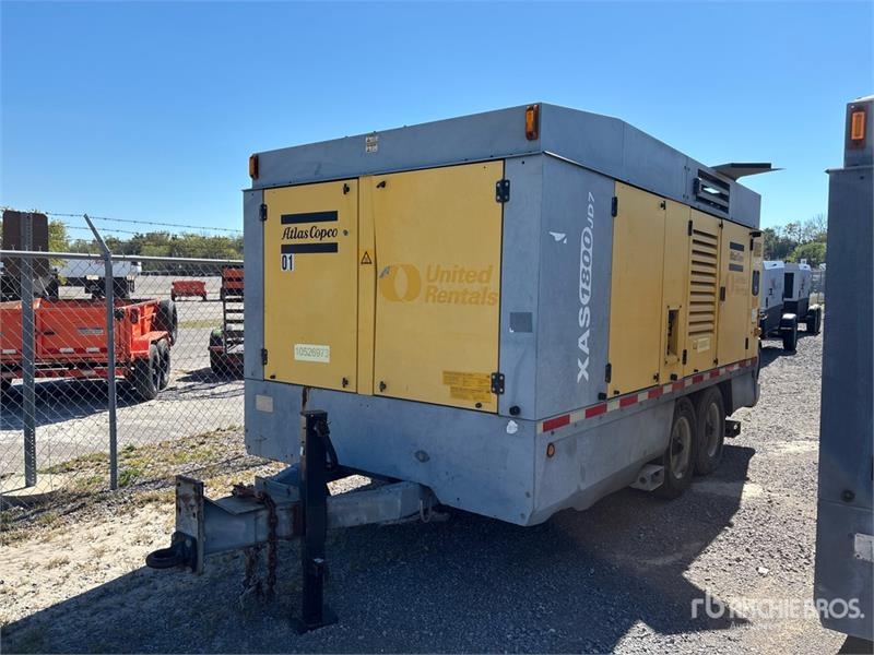 Compresseur Atlas Copco XAS1800 125 cfm Mobile Air Compressor — occasion 2016