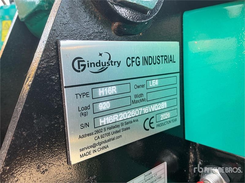 Mini-pelle CFG H16R Mini (Unused) — occasion 2026