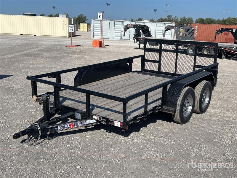 Double A A 7712T 12 ft T/A Utility Trailer