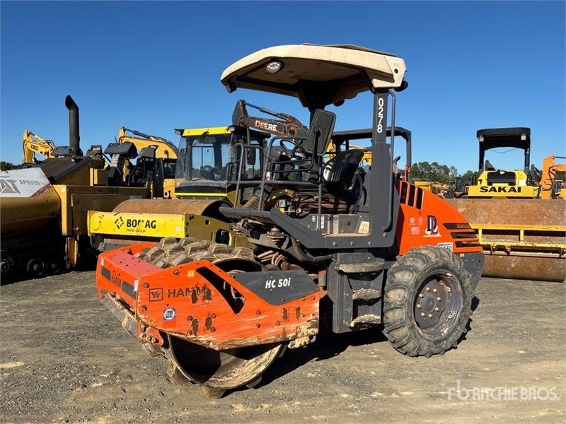 Rouleau monocylindre Hamm HC 50i P Padfoot Drum Compactor — occasion 2023, 1 147 h