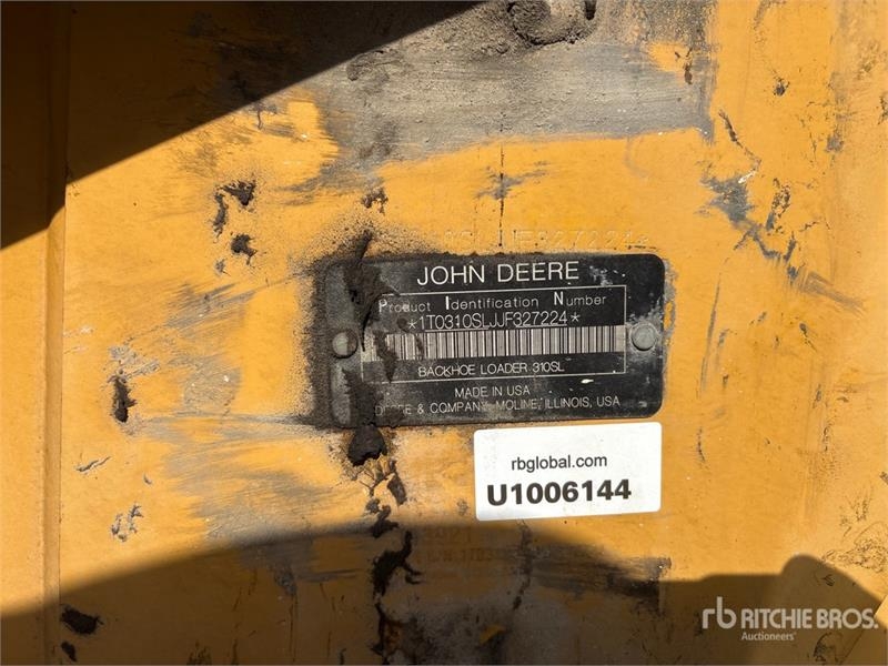 Tractopelle John Deere 310SL — occasion 2018, 7 050 h