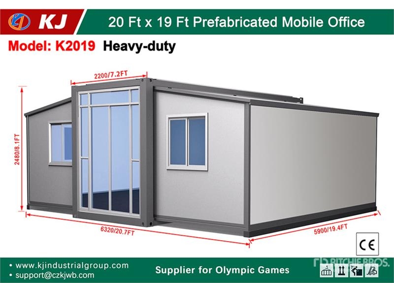 KJ K2019 20 ft x 19 ft Prefabricated Mobile Office (U