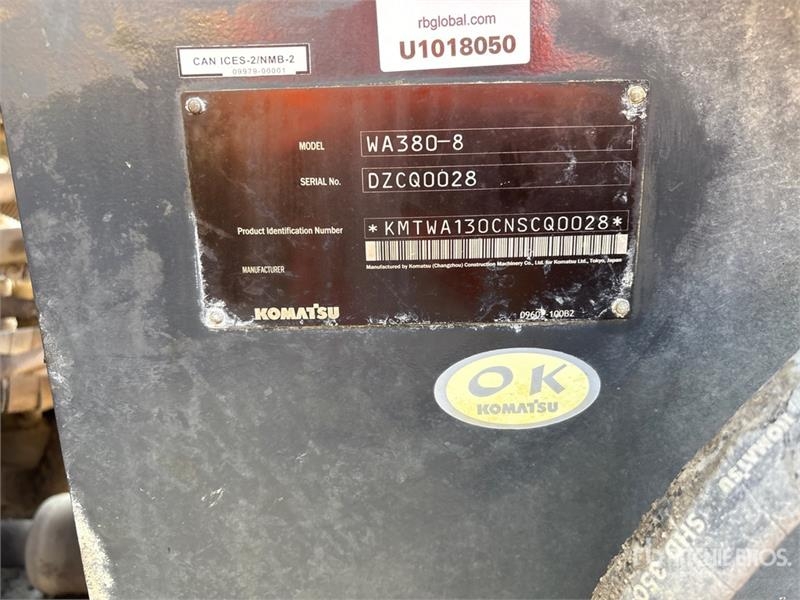 Chargeuse sur pneus Komatsu WA380-8 — occasion 2023, 7 390 h