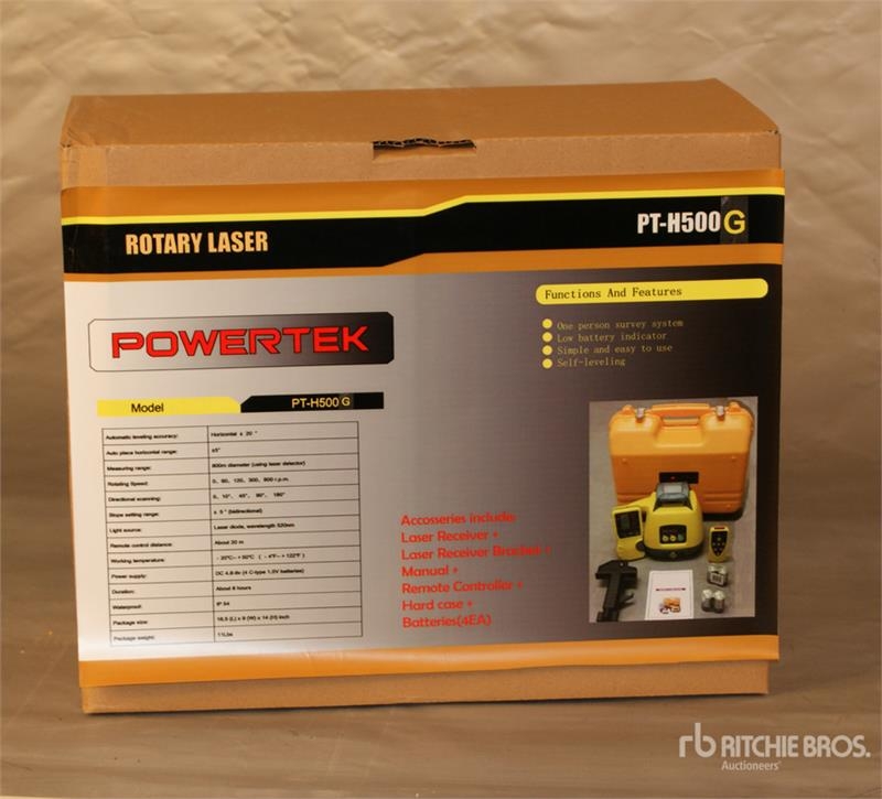 Powertek PT-H500G Rotary Green Line Laser Level (Unused)