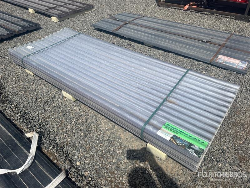 Quantity of (100) 8 ft x 3 ft Clear Polycarbonate