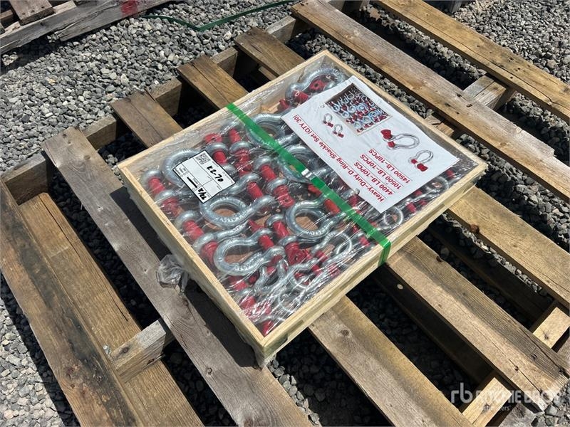 Quantity of (30) Heavy-Duty D-Ring Set Shackle (Un