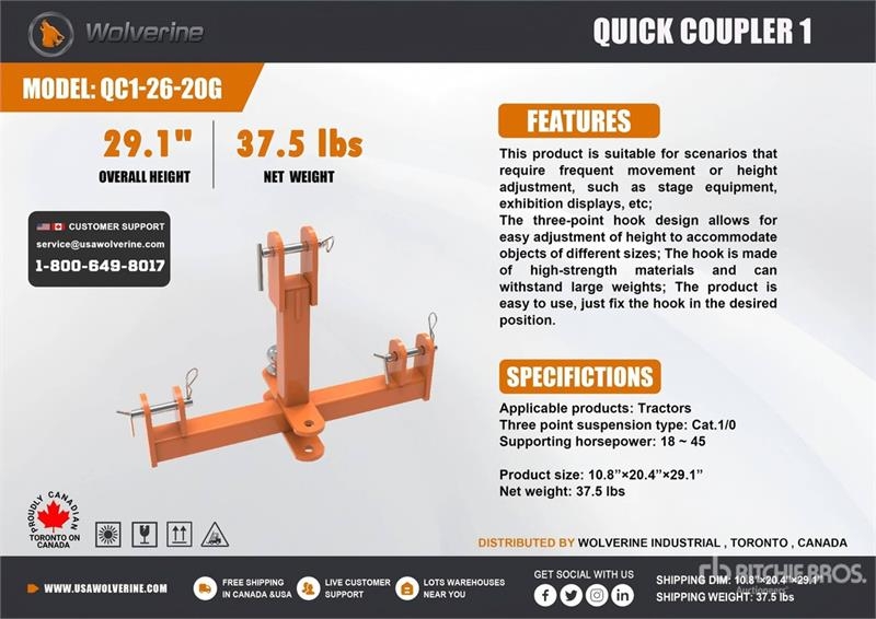 Wolverine QC1-26-20G