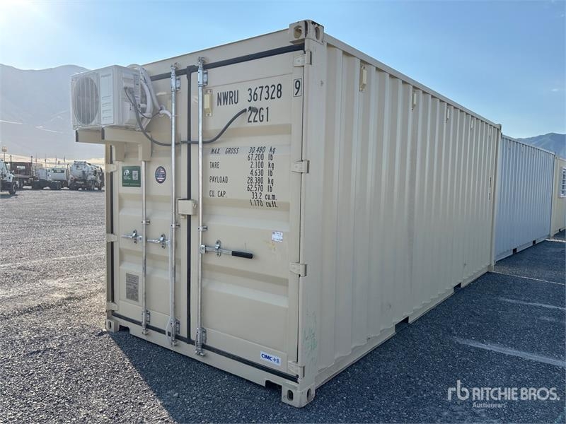 20 ft x 8 ft Skid-Mounted Storage Container Mobile