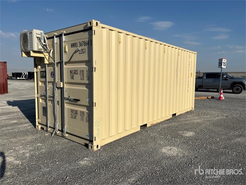 20 ft x 8 ft Skid-Mounted Storage Container Mobile