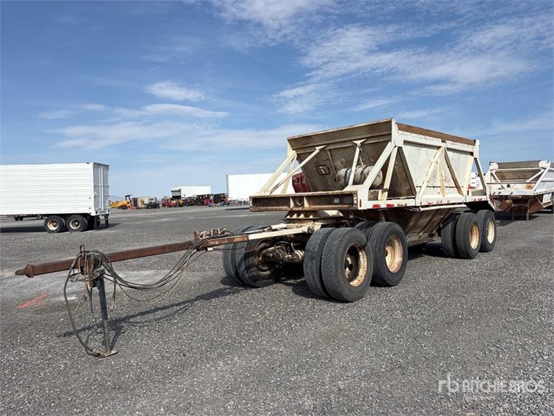24 ft Quad/A Spread Axle Turntable Pup Belly Dump