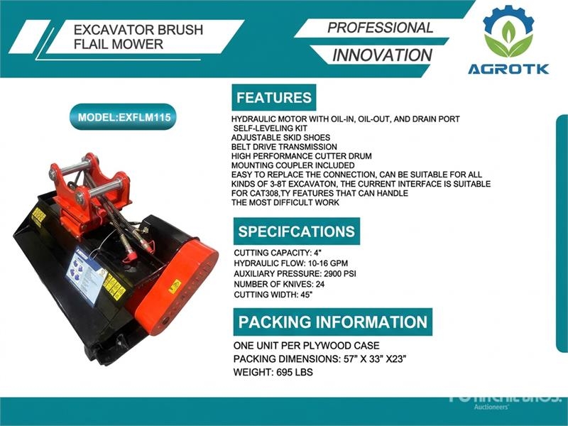 Faucheuse AGT EXFLM115 — occasion 2026