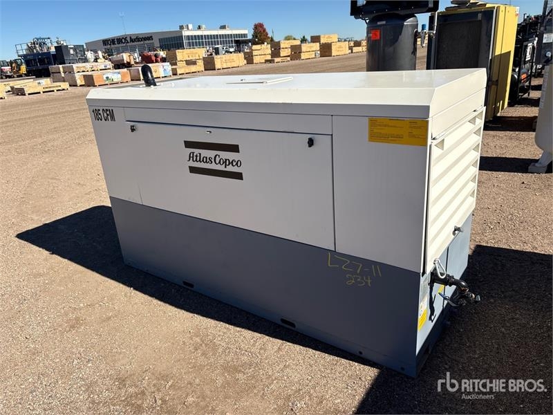 Compresseur Atlas Copco XAS 185 185 cfm Skid-Mounted Skid-Mounted Air Comp — occasion 2013, 560 h