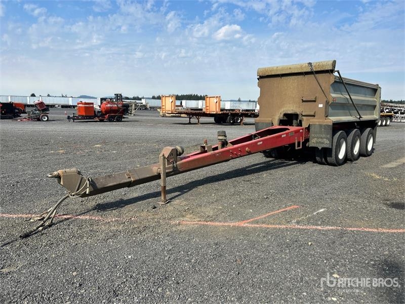 Remorque benne Beall 15 ft 6 in Tri/A Pup Dump — occasion 1990