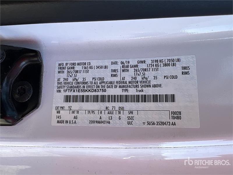 Fourgon utilitaire Ford F-150 XL 4x4 Extended Cab Pickup — occasion 2019