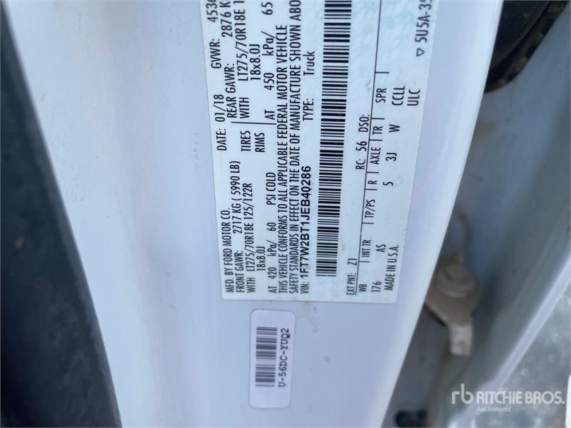 Fourgon utilitaire Ford F-250 STX 4x4 Crew Cab Pickup — occasion 2018