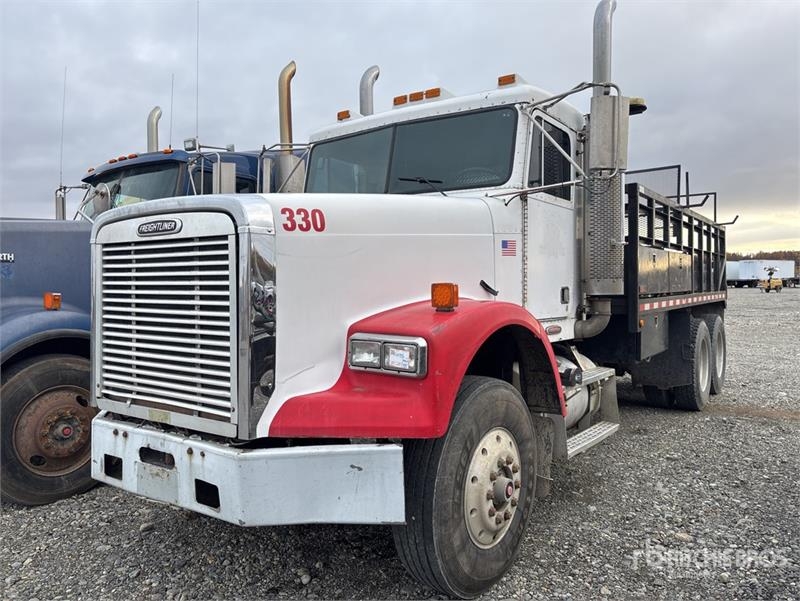 Camion plateau Freightliner FLD120 6x4 Flatbed — occasion 1999