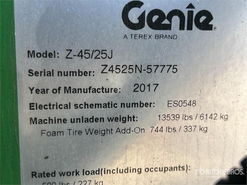 Nacelle articulée Genie Z45/25JRT — occasion 2017