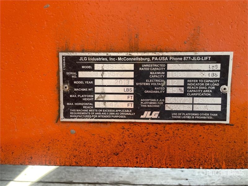 Nacelle télescopique JLG 600S 4WD Diesel Telescopic — occasion 2013, 4 866 h