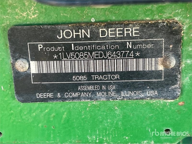 Tracteur agricole John Deere 5085M — occasion 2012, 3 127 h