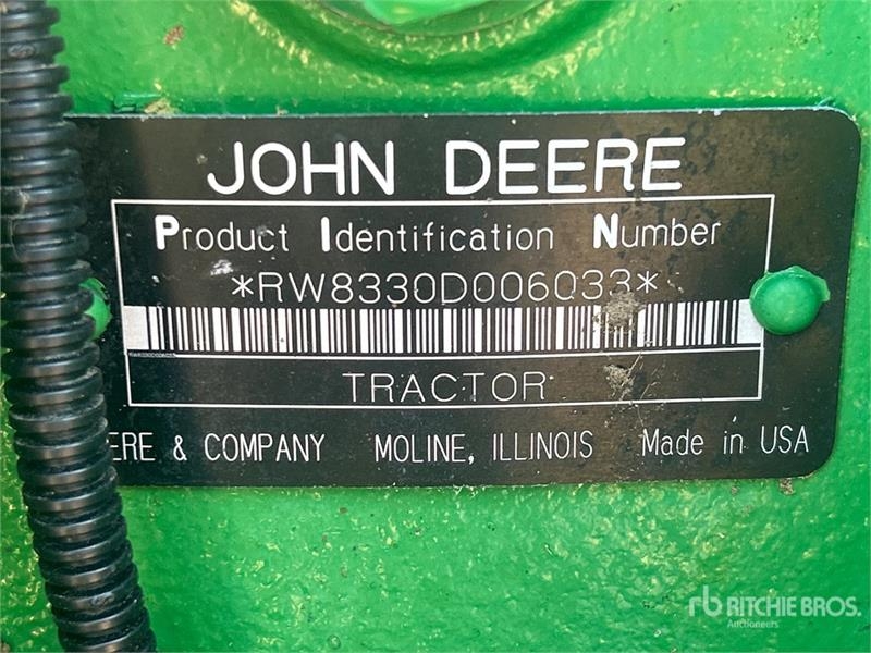 Tracteur agricole John Deere 8330 4WD — occasion 2006, 39 046 h