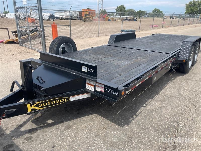Kaufman 22 ft T/A Tilt Deck Trailer