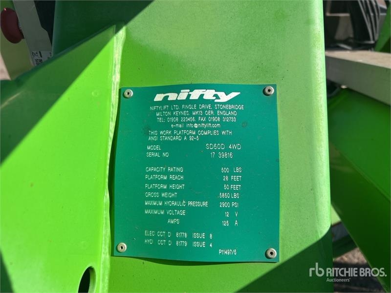 Nifty-Lift Diesel Articulating Boom Lift