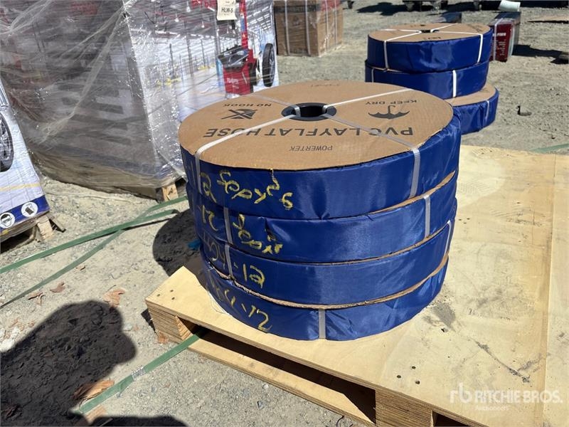 Powertek of (4) Powertek PVC Discharge Water Hose (Unused)