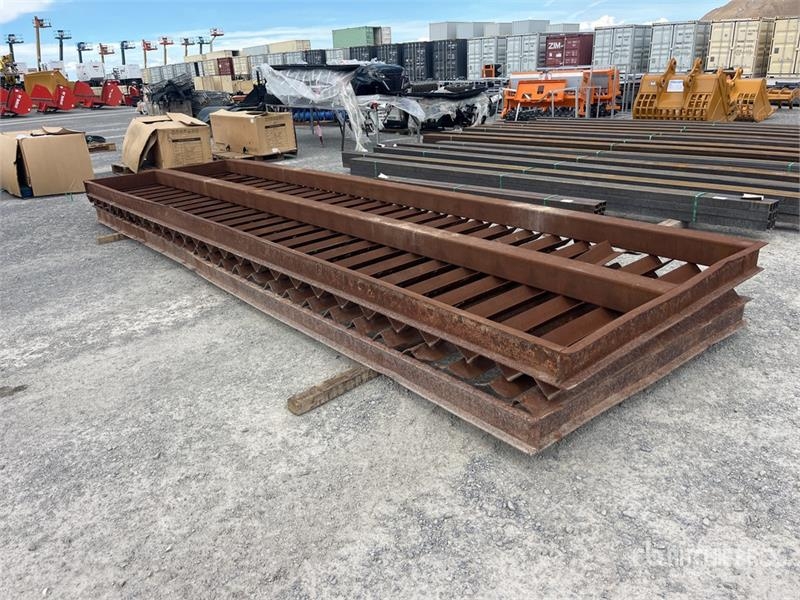 Quantity of (2) 20 ft x 6 ft x 6 in Steel Track Pa