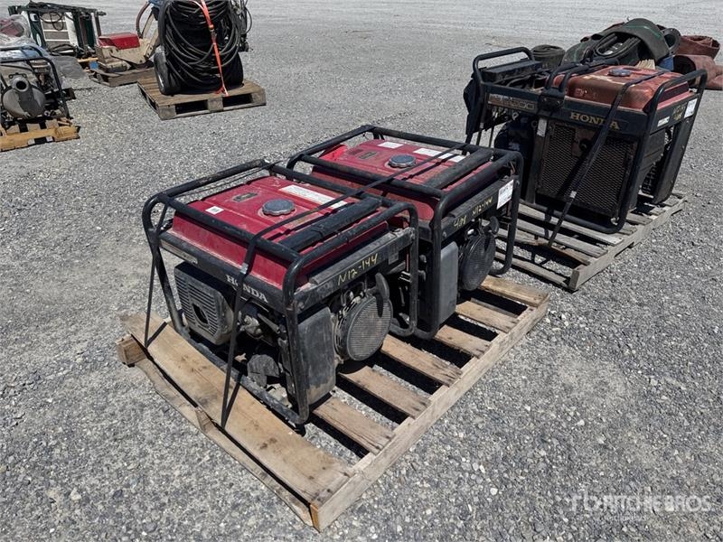Quantity of (2) 6.5 kW Skid-Mounted Honda 6500 Gen
