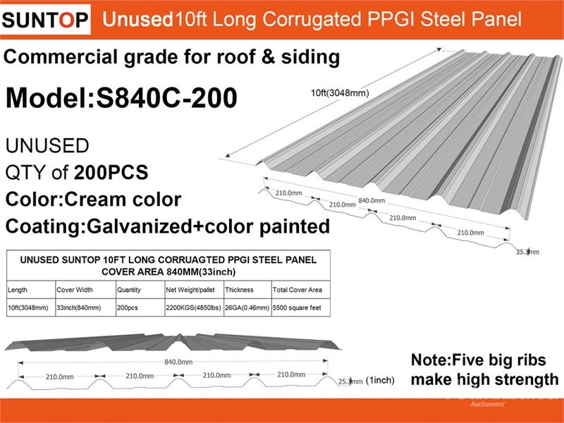 Palan et treuil Quantity of (200) SUNTOP S840C-200 33 in x 10 ft — occasion 2026