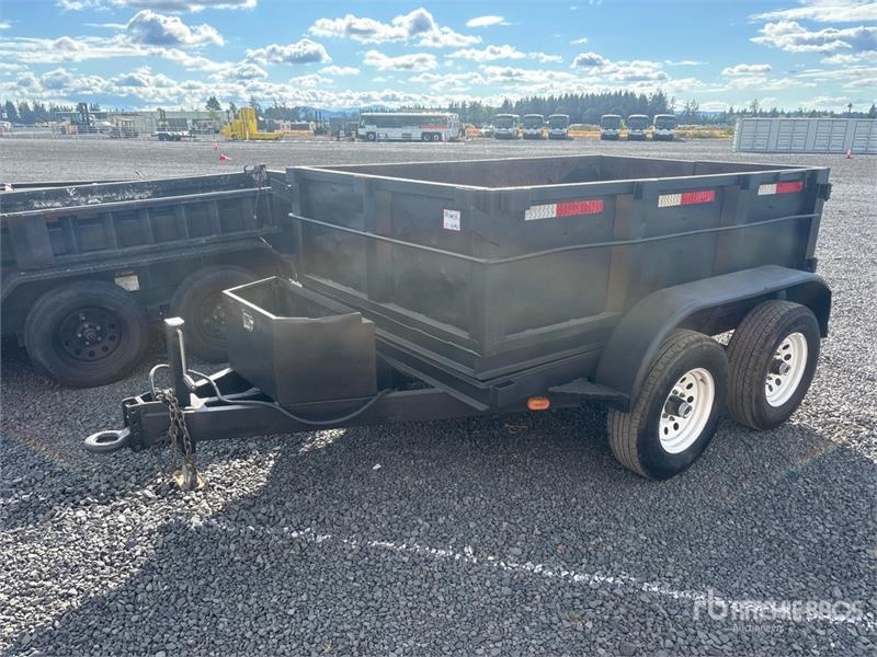 R&J 8 ft T/A Dump Utility Trailer