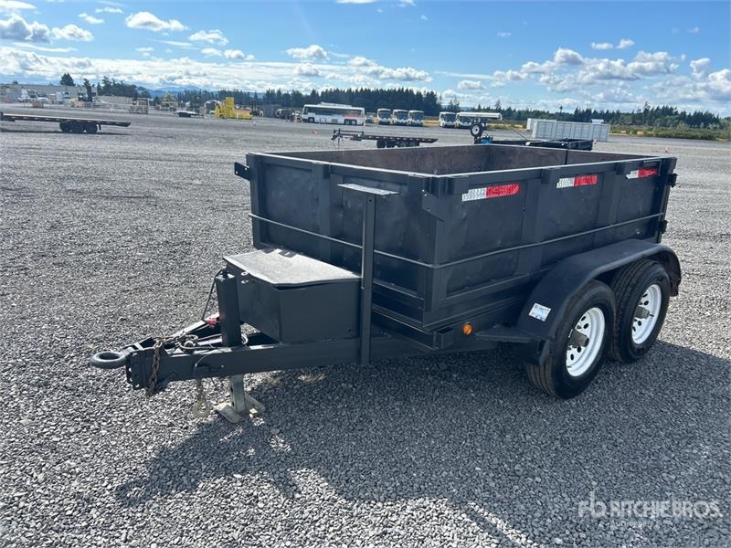 R&J 8 ft T/A Dump Utility Trailer