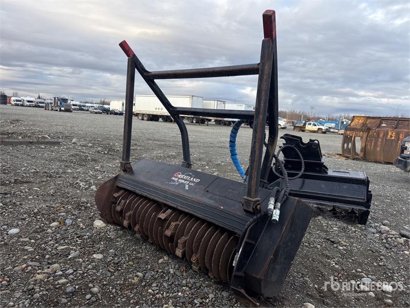 Faneur Rock Hound 40EXT 68 in Skid Steer Landscape Rake — occasion 2008