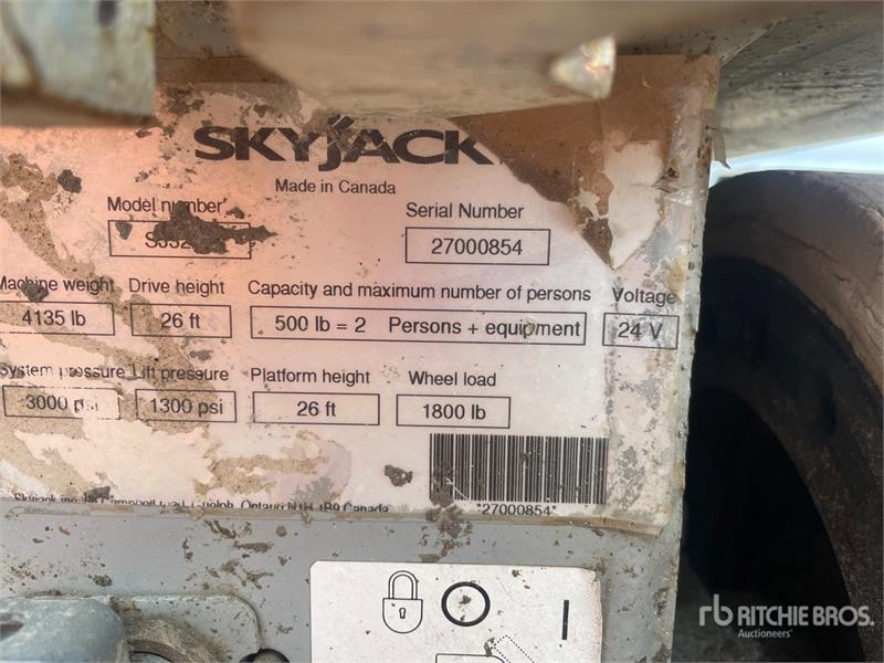 Nacelle à ciseaux SkyJack SJ3226 — occasion, 239 h