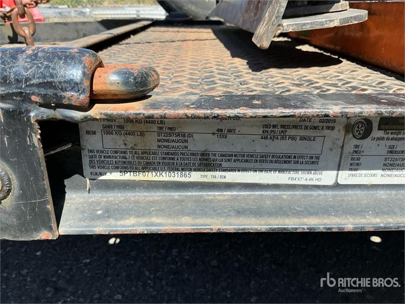 Snake River River 7 ft S/A Equipment Trailer