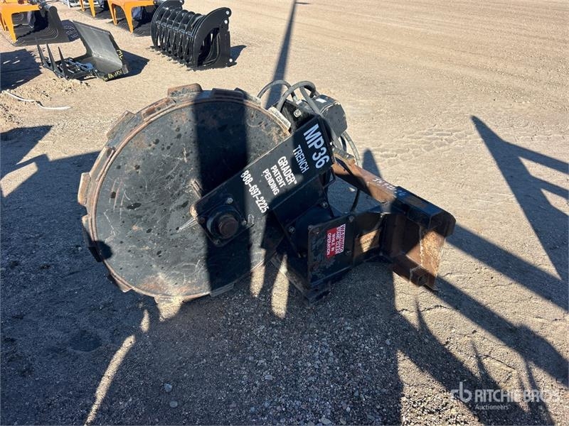 Trench Grader MP36 4 in Skid Steer Compaction Whee
