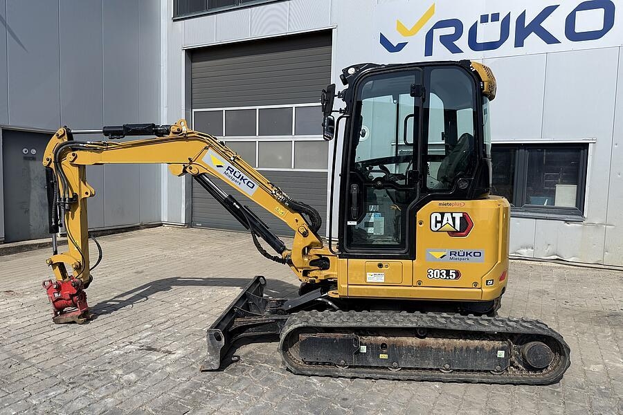 Mini-pelle Caterpillar 303.5 CR-07A — occasion 2022, 2 100 h