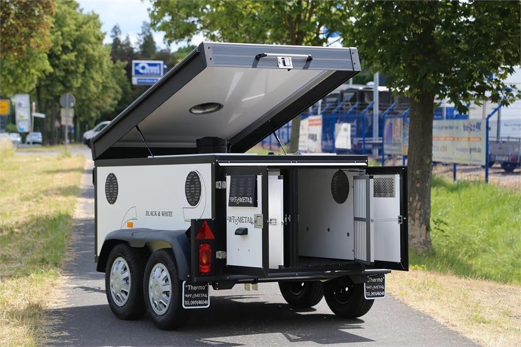 Blyss THERMO 3 Black & White Tandem Dog Trailer