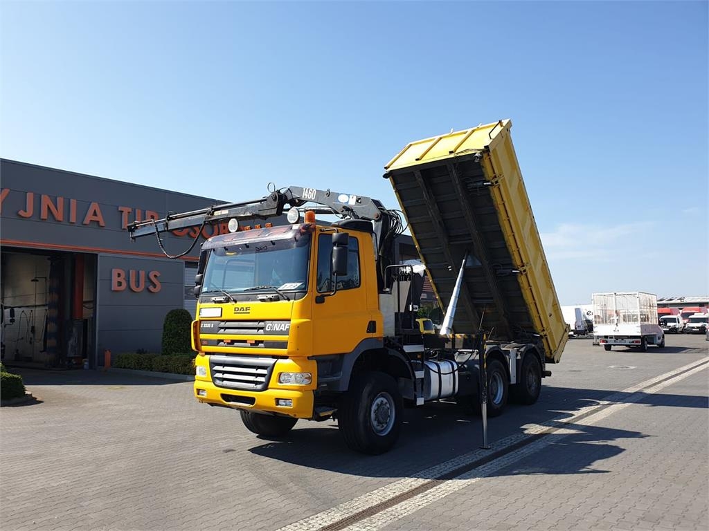 DAF CF GINAF X3335 S 6x6 DUMP TRUCK+HDS ATLAS 1460 HYD