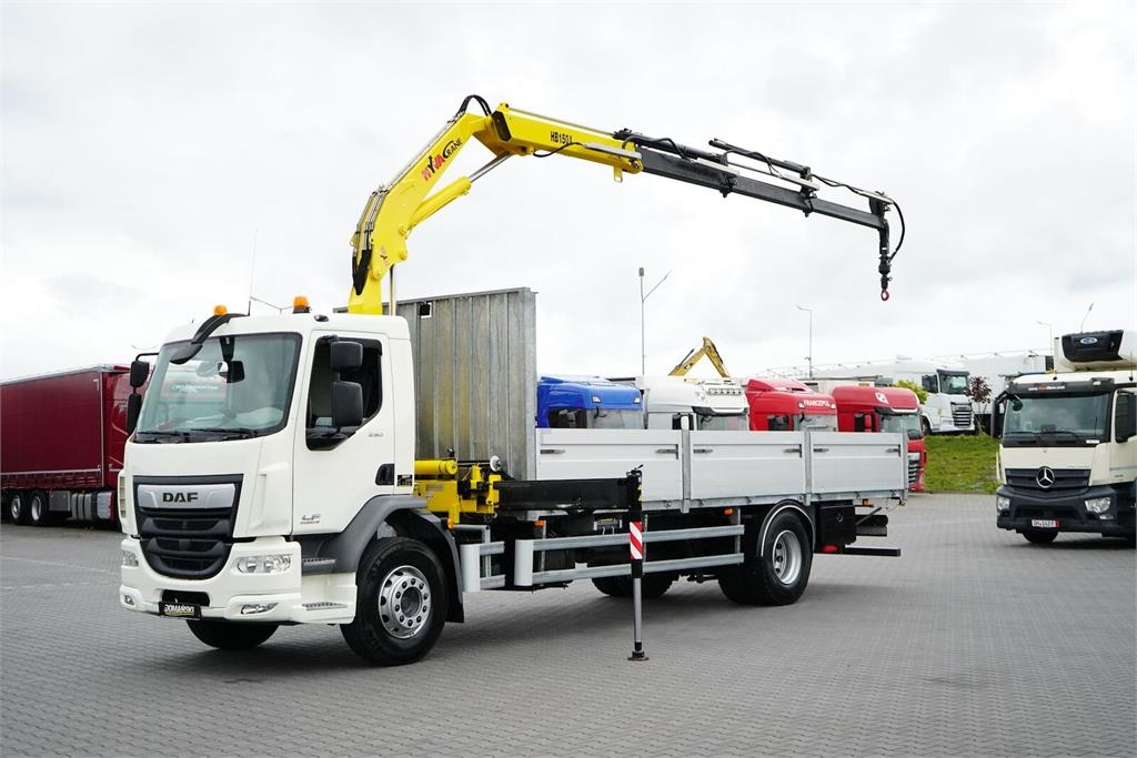 DAF LF / 250 / SKRZYNIOWY + HDS / HYVA HB-150 / PILOT