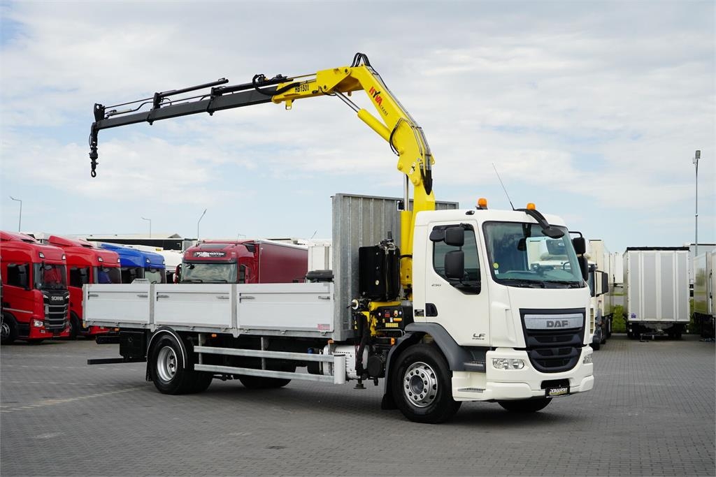 DAF / LF / 250 / SKRZYNIOWY + HDS / HYVA HB-150 / PILO