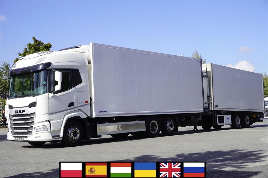 Camion frigorifique DAF XF 450 6×2 / KRONE 20 EPAL refrigerator / Carrier — occasion 2023