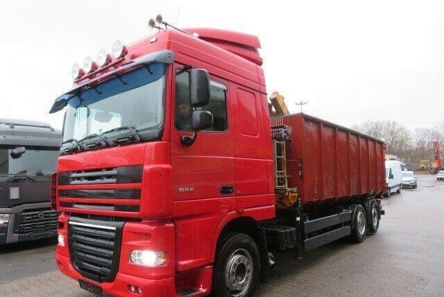DAF XF105.410 6x2 Container + Crane